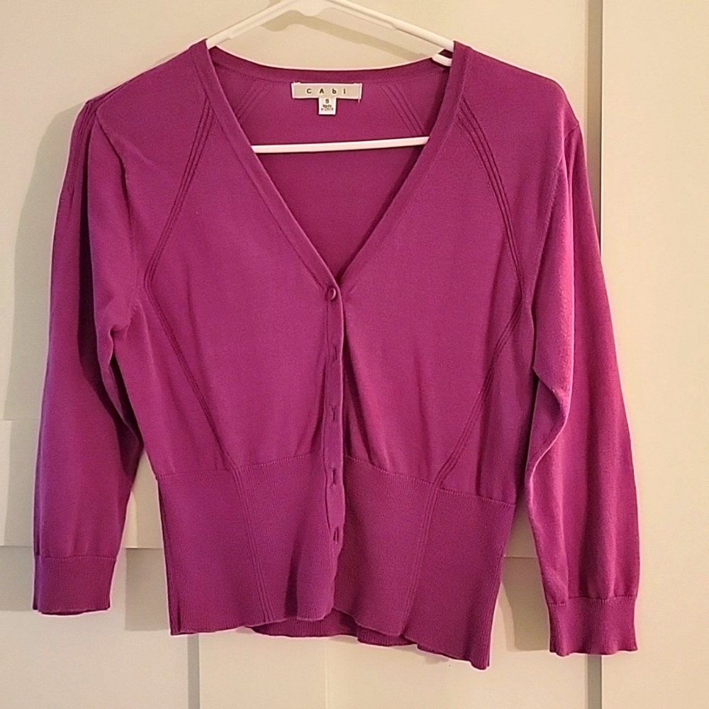 CAbi Purple sweater, Size Small 💜